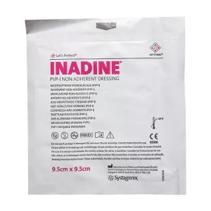 Инадин повязка на рану атравматическая антибактериальная 9,5см*9,5см №1