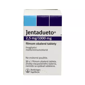 Джентадуэто 2,5мг+1000мг №90