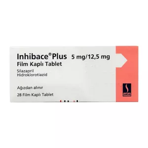 Инхибейс ПЛЮС (Inhibace Plus) таб. 5мг/12,5мг №28